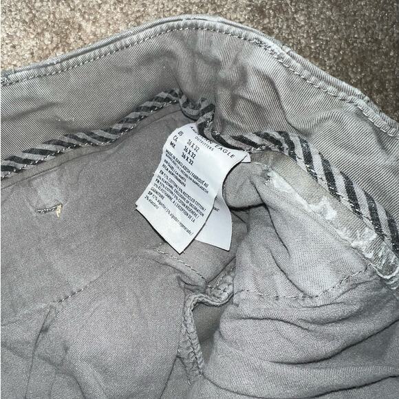American Eagle Men's Slim Chino Gray Pants size 36 X 32 - Picture 4 of 8